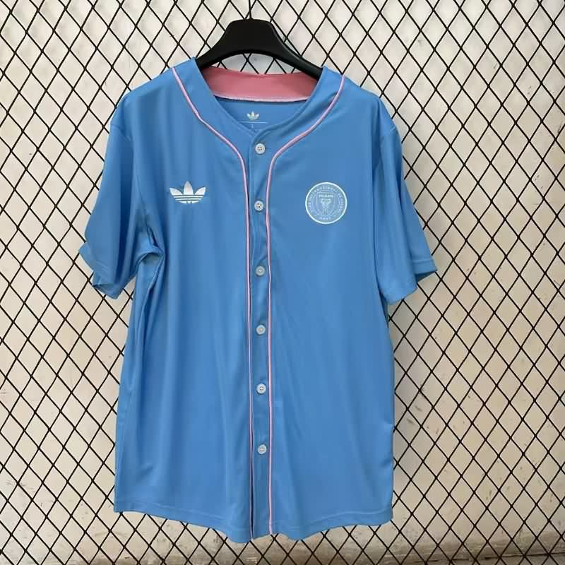 AAA Quality Inter Miami 2025 Blue Baseball Jersey
