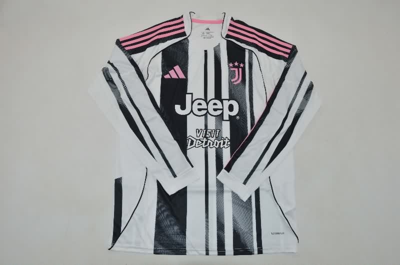 AAA Quality Juventus 25/26 Home Long Sleeve Soccer Jersey