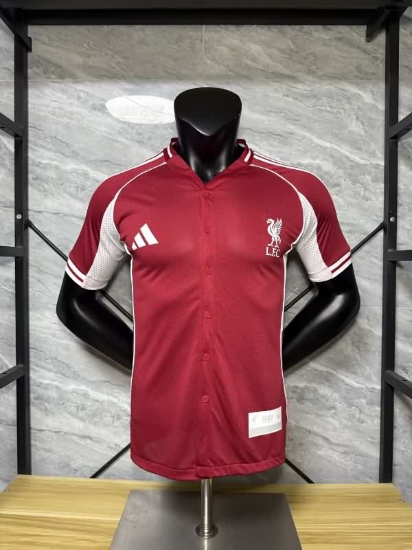 AAA Quality Liverpool 25/26 Travel Red Soccer Jersey (Player)