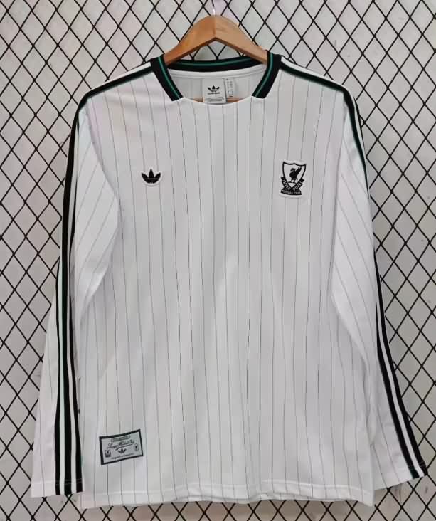 AAA Quality Liverpool 25/26 White Long Sleeve Soccer Jersey