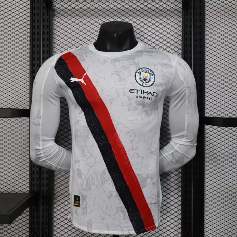 AAA Quality Manchester City 2025 Club World Cup Away Long Sleeve Soccer Jersey (Player)