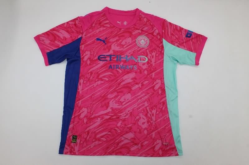AAA Quality Manchester City 25/26 Goalkeeper Pink Soccer Jersey