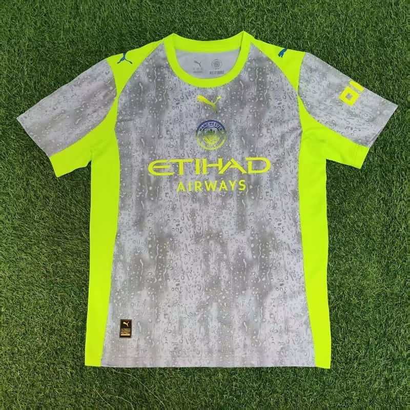 AAA Quality Manchester City 25/26 Grey Soccer Jersey