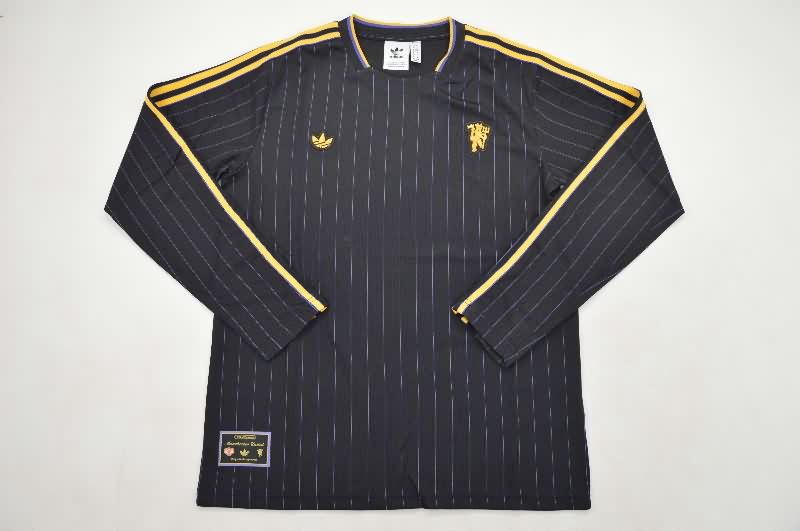 AAA Quality Manchester United 25/26 Black Long Sleeve Soccer Jersey