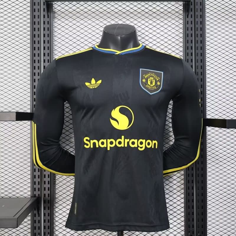 AAA Quality Manchester United 25/26 Third Long Sleeve Soccer Jersey (Player) Leaked