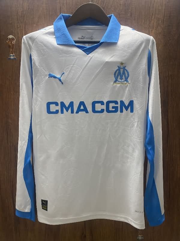 AAA Quality Marseilles 25/26 Home Long Sleeve Soccer Jersey