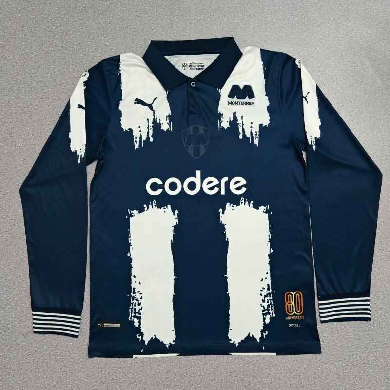 AAA Quality Monterrey 2025 80th Anniversary Long Sleeve Soccer Jersey