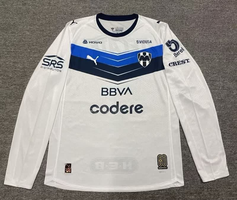 AAA Quality Monterrey 25/26 Away Long Sleeve Soccer Jersey (Player)