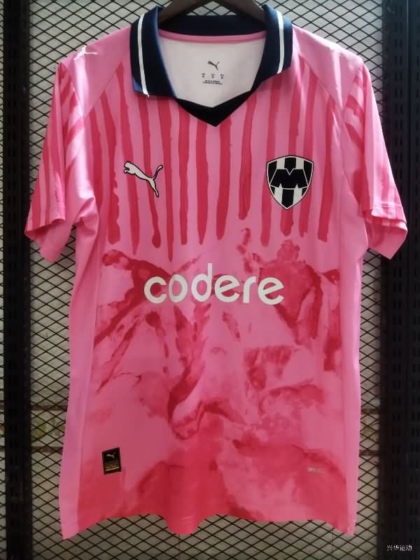 AAA Quality Monterrey 25/26 Goalkeeper Pink Soccer Jersey
