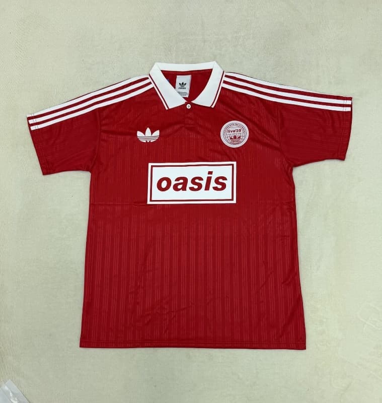 AAA Quality Oasis 2025 Red Soccer Jersey 03