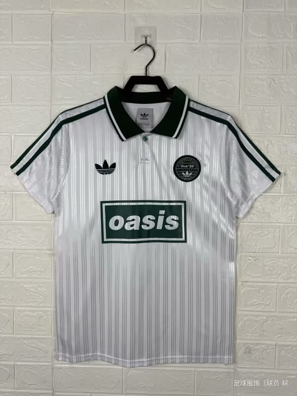 AAA Quality Oasis 2025 White Soccer Jersey