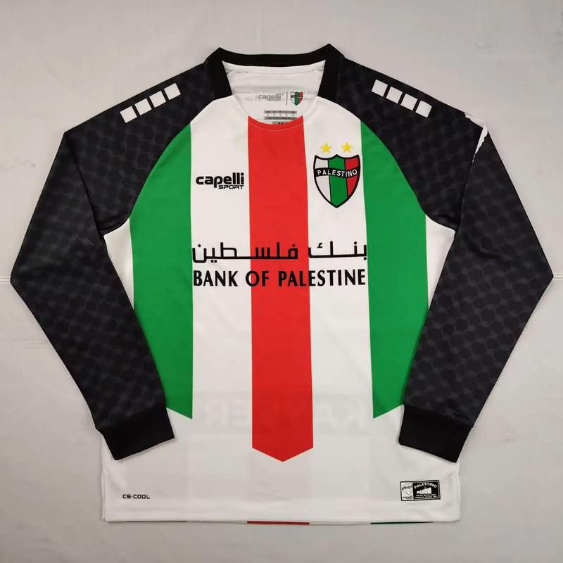 AAA Quality Palestino 2025 Home Long Sleeve Soccer Jersey