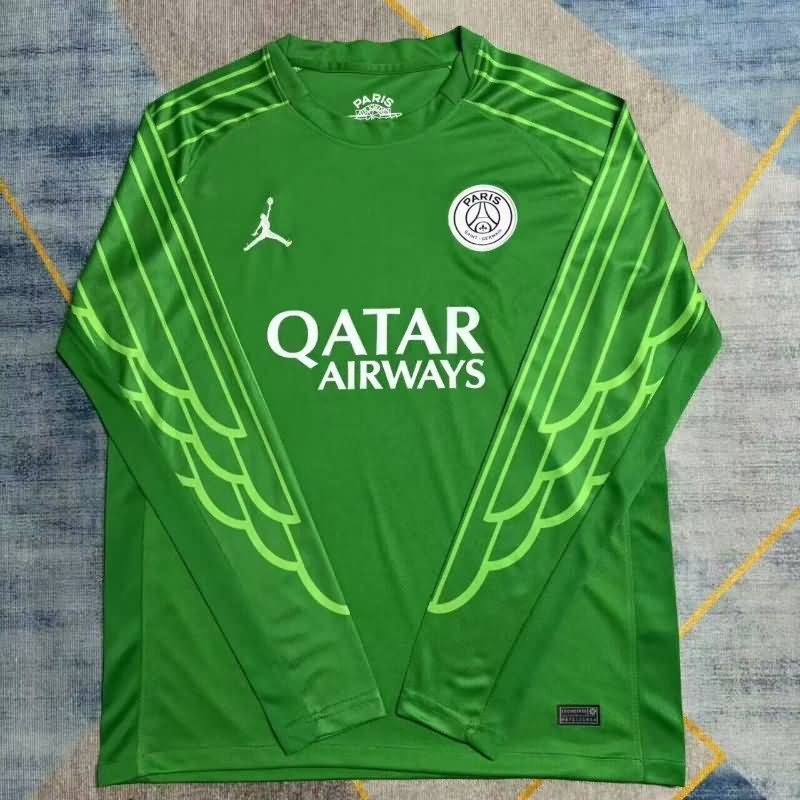 AAA Quality Paris St German 25/26 Goalkeeper Green Long Sleeve Soccer Jersey
