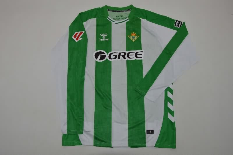 AAA Quality Real Betis 25/26 Home Long Sleeve Soccer Jersey