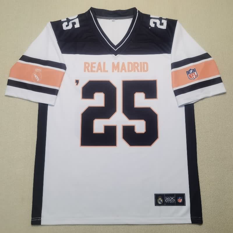 AAA Quality Real Madrid 25/26 White NFL Jersey