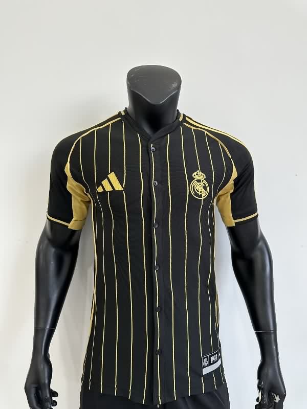 AAA Quality Real Madrid 25/26 Travel Black Soccer Jersey