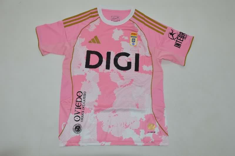 AAA Quality Real Oviedo 25/26 Pink Soccer Jersey
