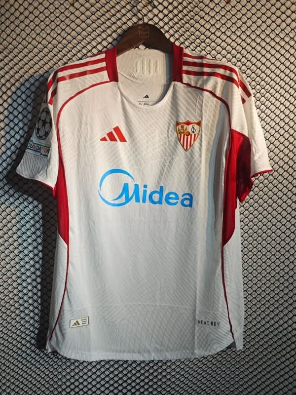 AAA Quality Sevilla 25/26 Home Soccer Jersey (Player)