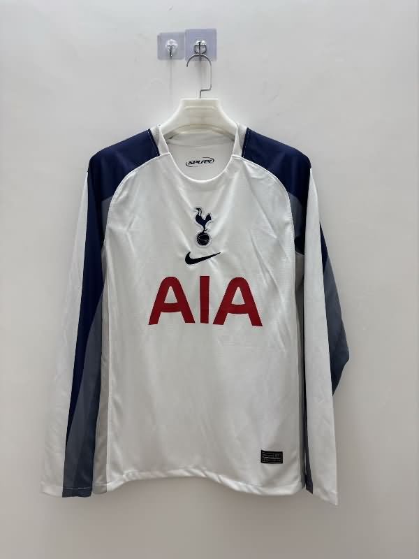 AAA Quality Tottenham Hotspur 25/26 Home Long Sleeve Soccer Jersey