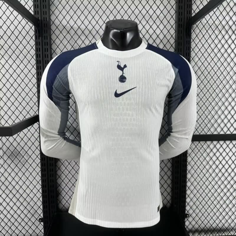 AAA Quality Tottenham Hotspur 25/26 Home Long Sleeve Soccer Jersey (Player)