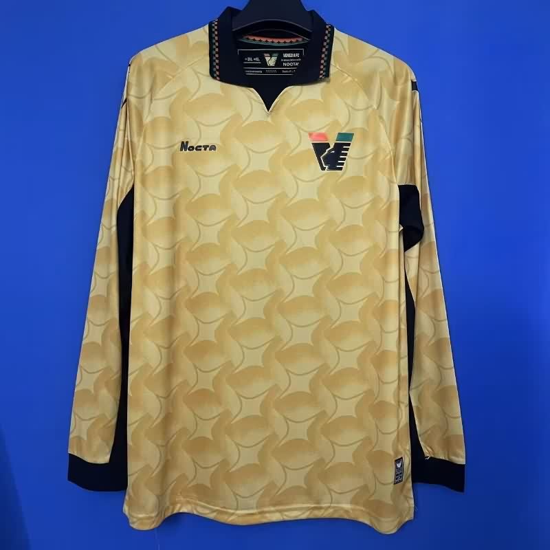 AAA Quality Venezia 25/26 Goalkeeper Gold Long Sleeve Soccer Jersey