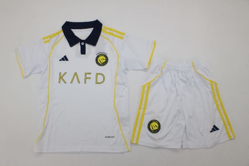 Kids Al Nassr FC 25/26 Third Soccer Jersey And Shorts