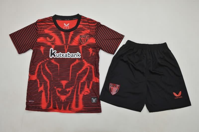 Kids Athletic Bilbao 25/26 Fourth Soccer Jersey And Shorts