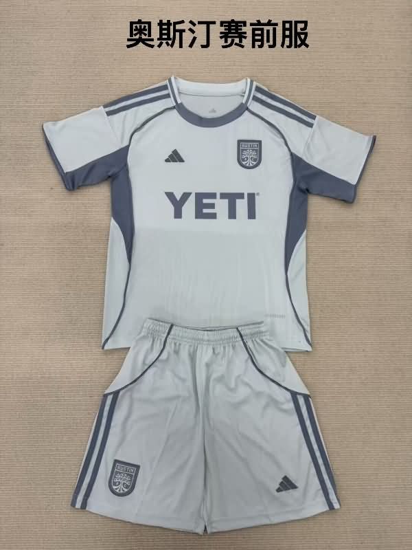 Kids Austin 2025 Training Soccer Jersey And Shorts