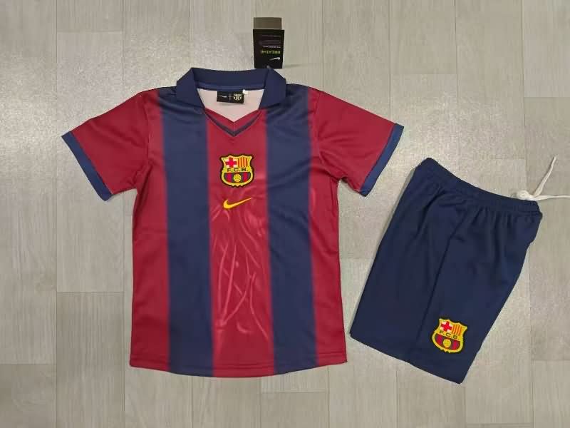 Kids Barcelona 25/26 Special Soccer Jersey And Shorts 03