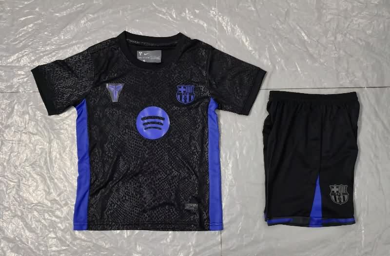Kids Barcelona 25/26 Special Soccer Jersey And Shorts 05