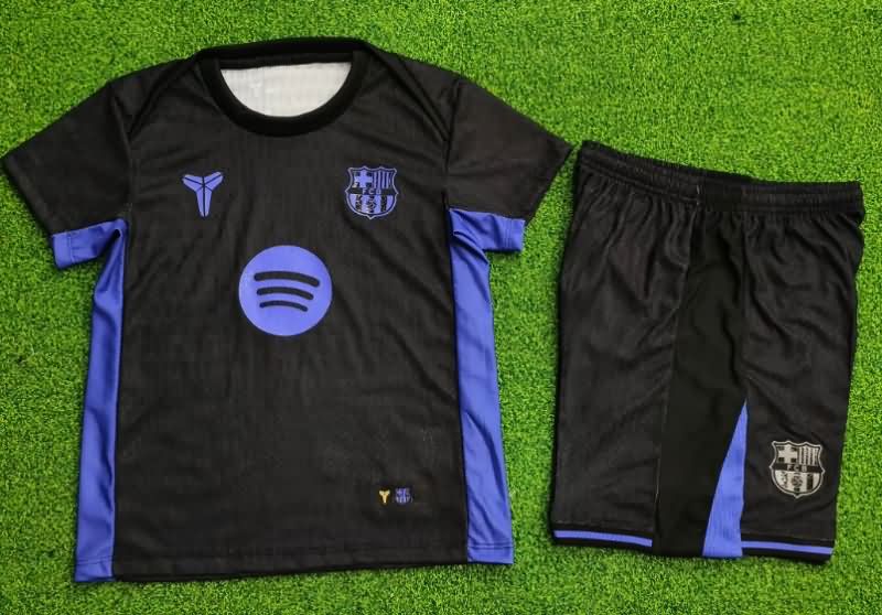 Kids Barcelona 25/26 Training Soccer Jersey And Shorts (Player)