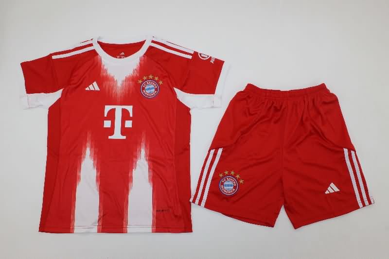Kids Bayern Munich 25/26 Home Soccer Jersey And Shorts
