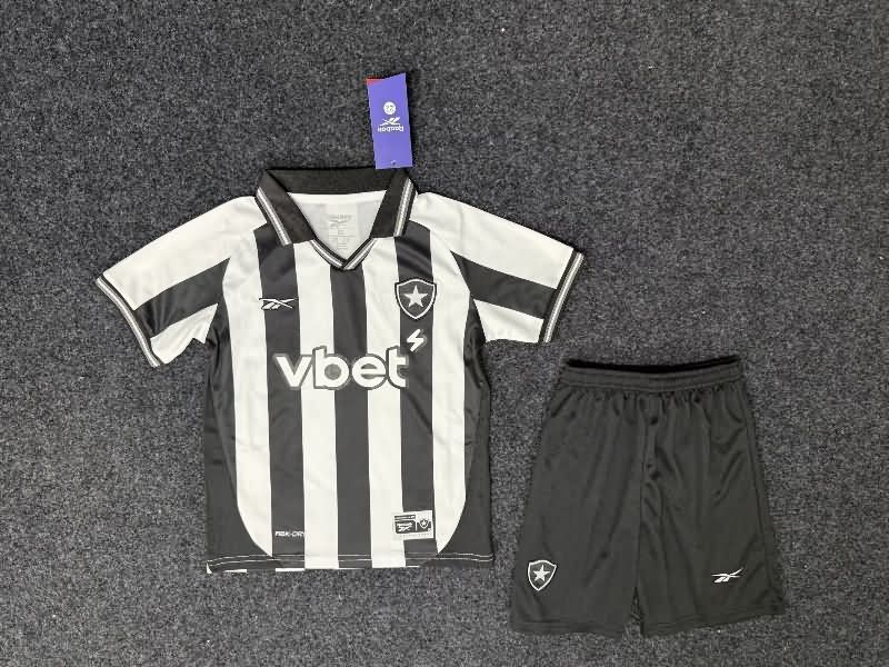 Kids Botafogo 2025 Home Soccer Jersey And Shorts