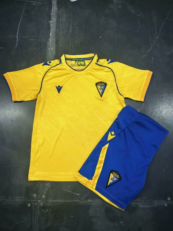 Kids Cadiz 25/26 Home Soccer Jersey And Shorts