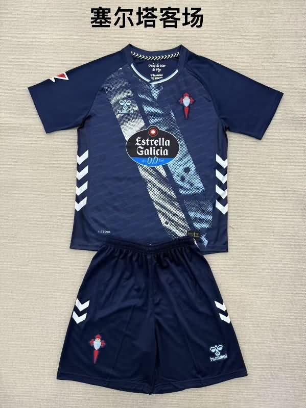 Kids Celta 25/26 Away Soccer Jersey And Shorts Kids Celta 25/26 Away Soccer Jersey And Shorts