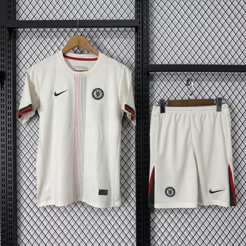 Kids Chelsea 25/26 Away Soccer Jersey And Shorts