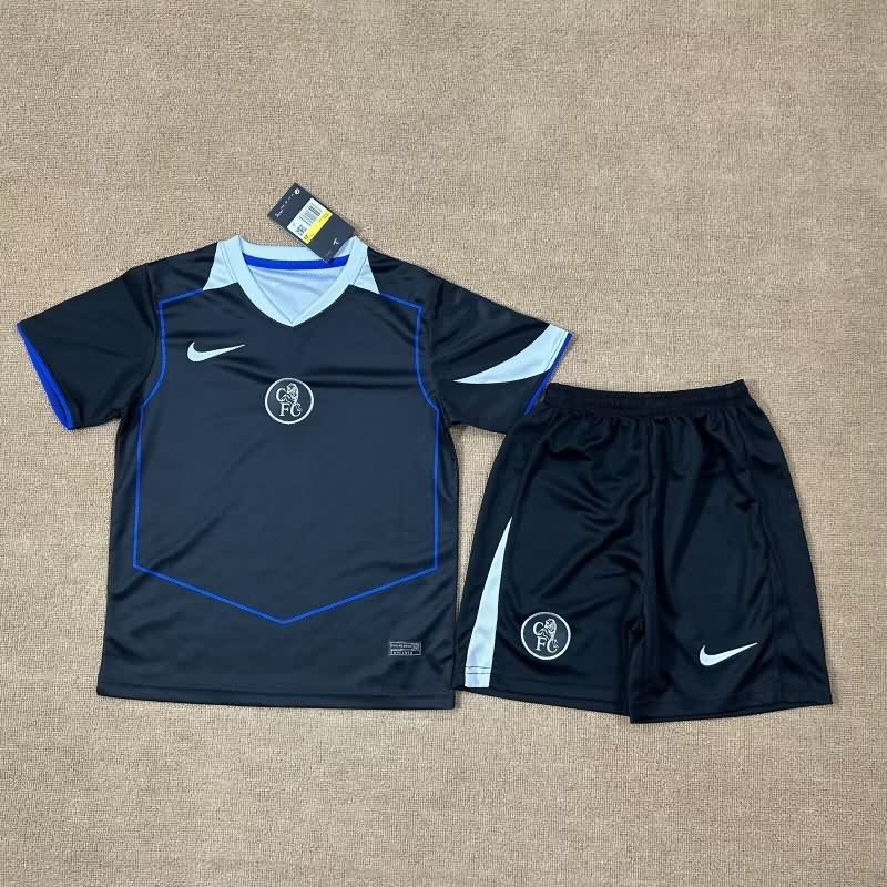 Kids Chelsea 25/26 Third Soccer Jersey And Shorts
