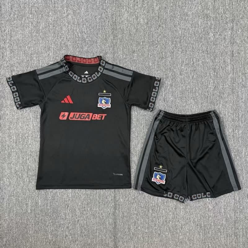 Kids Colo Colo 2026 Away Soccer Jersey And Shorts