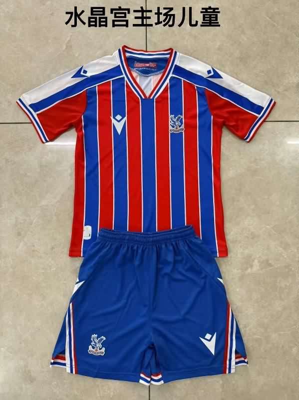 Kids Crystal Palace 25/26 Home Soccer Jersey And Shorts
