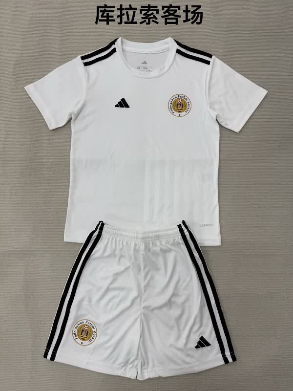 Kids Curacao 2026 Away Soccer Jersey And Shorts