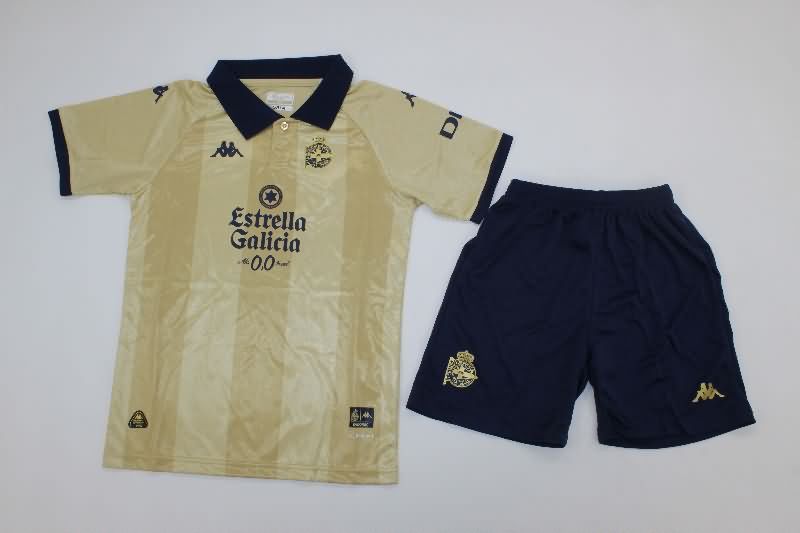 Kids Deportivo La Coruna 25th Anniversary Soccer Jersey And Shorts