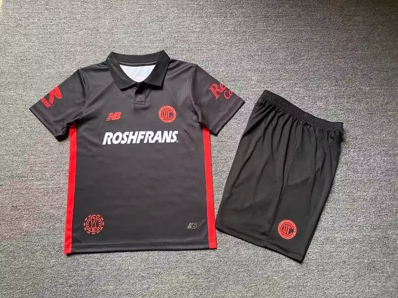 Kids Deportivo Toluca 25/26 Third Soccer Jersey And Shorts