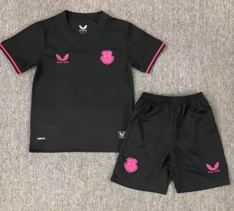 Kids Everton 25/26 Fourth Soccer Jersey And Shorts