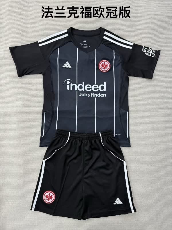 Kids Frankfurt 25/26 UCL Soccer Jersey And Shorts