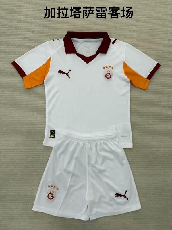 Kids Galatasaray 25/26 Away Soccer Jersey And Shorts
