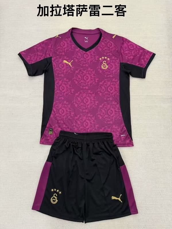 Kids Galatasaray 25/26 Third Soccer Jersey And Shorts