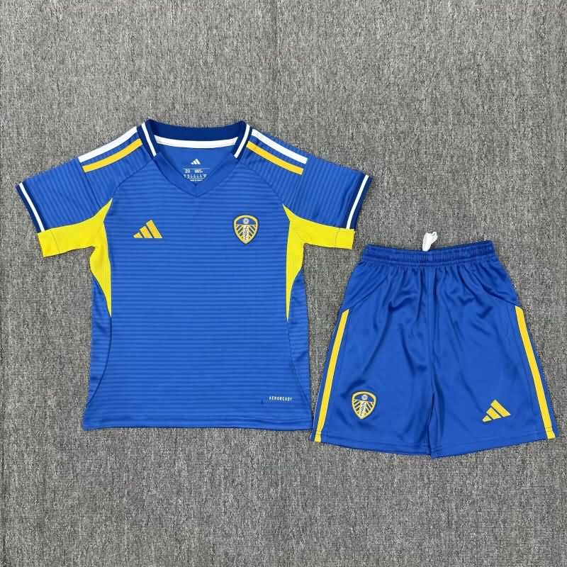 Kids Leeds United 25/26 Away Soccer Jersey And Shorts