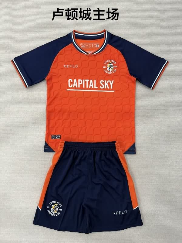 Kids Luton Town 25/26 Home Soccer Jersey And Shorts