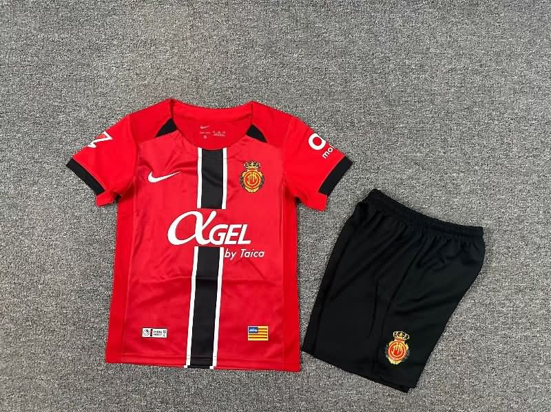Kids Mallorca 25/26 Home Soccer Jersey And Shorts Kids Mallorca 25/26 Home Soccer Jersey And Shorts