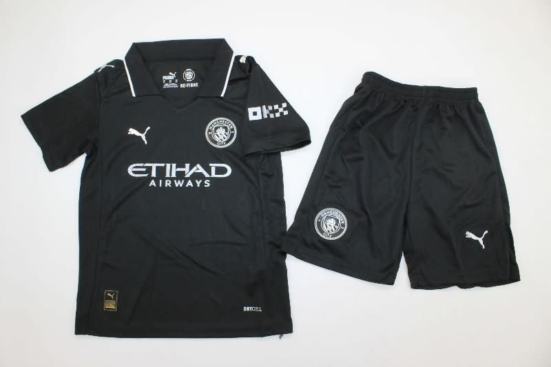 Kids Manchester City 25/26 Away Soccer Jersey And Shorts